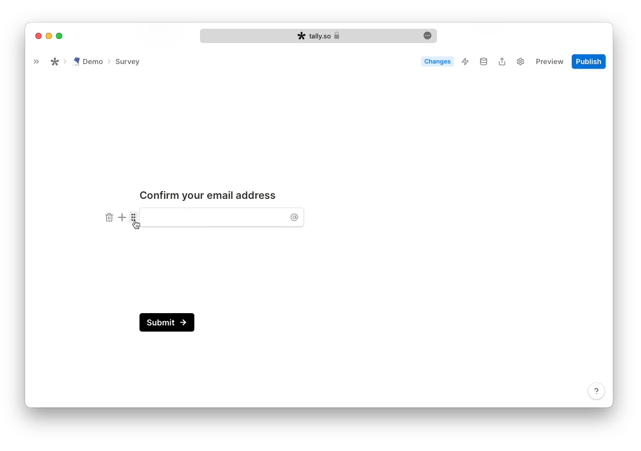 Add a default answer in Tally Forms
